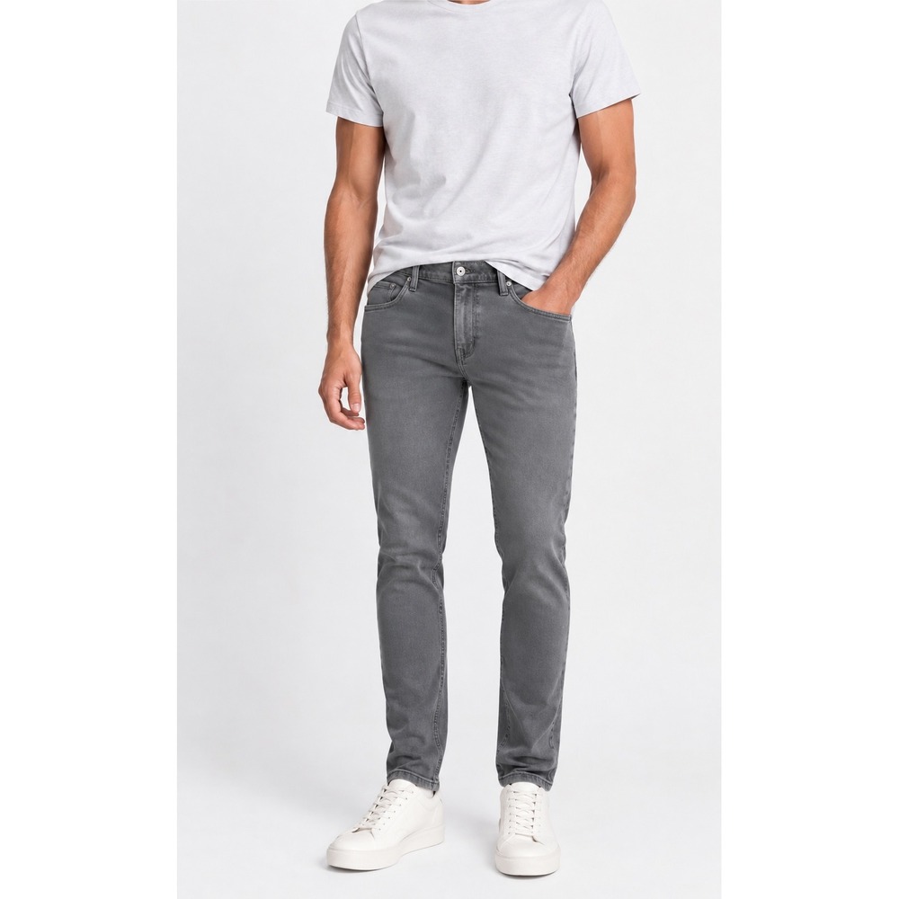 PAIGE Lennox Slim Fit Jeans Vintage Empire Grey Size 33 NEW Flawed